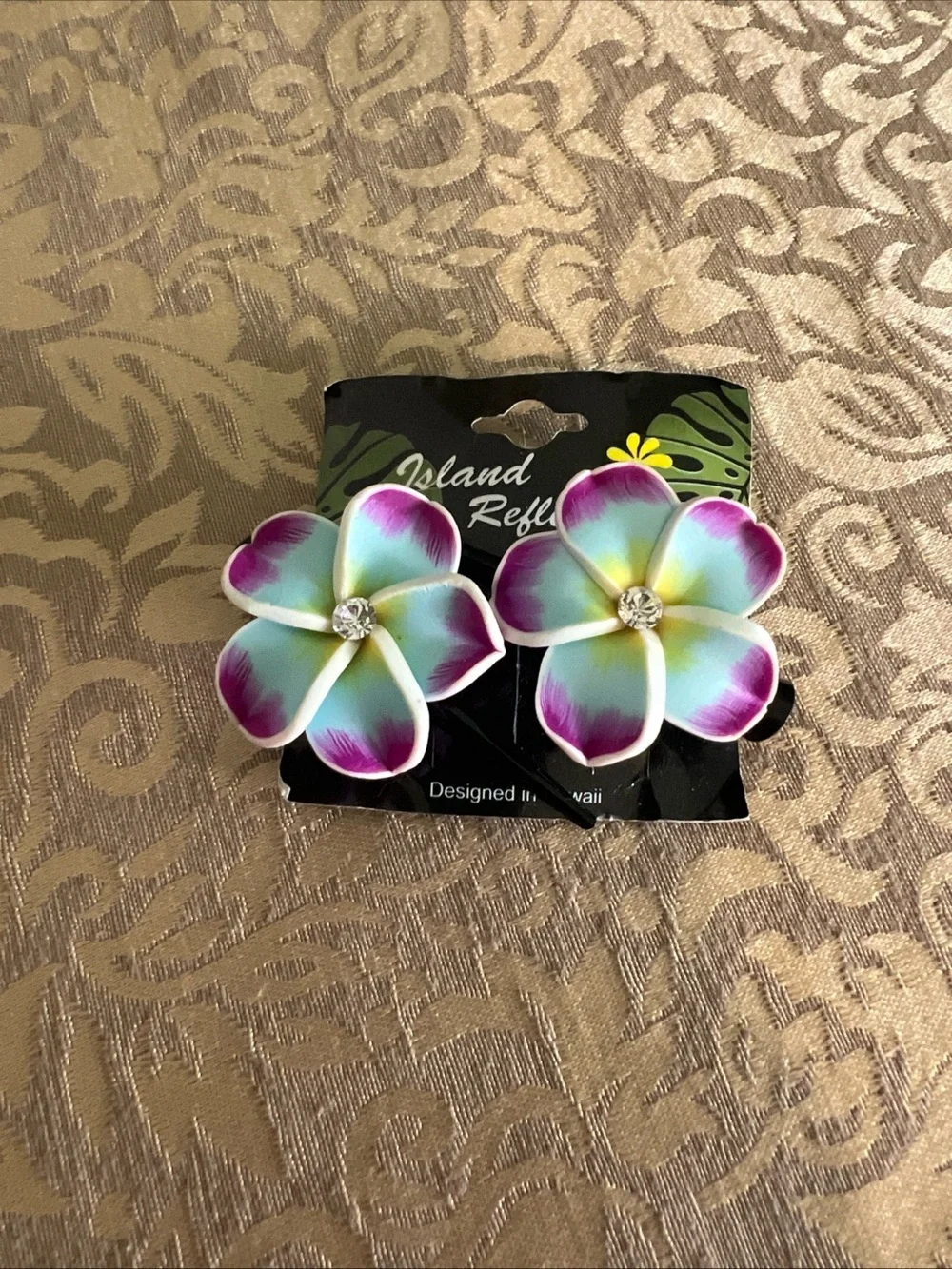 Fimo Hair Clips Clay Flowers Hawaii Wedding Beach Hairstyles